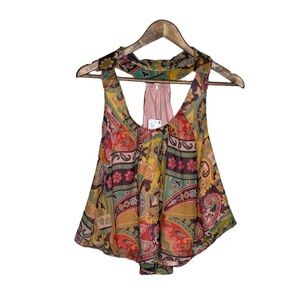 Free People Strawberry Halter Tank Top